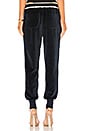 view 3 of 4 Velour Jogger in True Navy