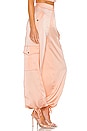 view 2 of 4 Satin Cargo Pant in Blush