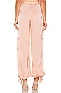 view 3 of 4 Satin Cargo Pant in Blush