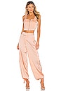 view 4 of 4 Satin Cargo Pant in Blush