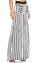 view 2 of 4 PJ Wide Leg Pant in White & Black Stripe