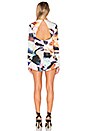 view 3 of 3 Flutter Long Sleeve Romper in Multi