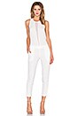 view 1 of 4 Tuxedo Jumpsuit in White