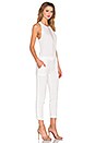 view 2 of 4 Tuxedo Jumpsuit in White