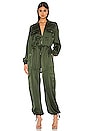 view 1 of 4 x REVOLVE Satin Convertible Cargo Romper in Army Green