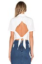 view 4 of 5 Tie Back Top in White