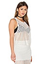 view 2 of 5 Laser Cut Out Tank in Bright White