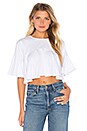 view 1 of 4 Flutter Crop Top in Bright White