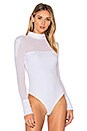 view 2 of 5 High Neck Bodysuit in Bright White