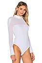 view 3 of 5 High Neck Bodysuit in Bright White