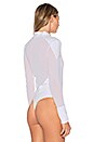 view 4 of 5 High Neck Bodysuit in Bright White
