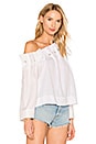 view 2 of 4 Off Shoulder Grommet Top in Bright White