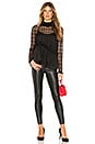 view 4 of 4 Sheer Ruffle Top in Black