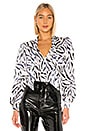 view 1 of 5 Charmeuse Blouse in Zebra