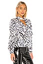 view 3 of 5 Charmeuse Blouse in Zebra