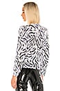 view 4 of 5 Charmeuse Blouse in Zebra