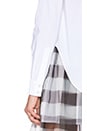 view 6 of 6 Open Back Button Up in White