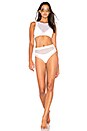view 4 of 4 x REVOLVE Mesh Tank Bikini Top in Optic White
