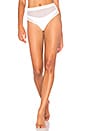 view 1 of 4 PARTE INFERIOR DEL BIKINI DE MALLA CON CINTURA ALTA in Optic White