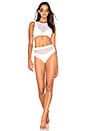 view 4 of 4 PARTE INFERIOR DEL BIKINI DE MALLA CON CINTURA ALTA in Optic White