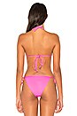 view 3 of 4 HAUT DE MAILLOT DE BAIN TRIANGLE in Neon Pink