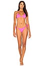 view 4 of 4 HAUT DE MAILLOT DE BAIN TRIANGLE in Neon Pink