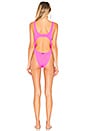 view 3 of 3 Cutout One Piece in Neon Pink