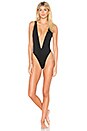 view 1 of 3 x REVOLVE Plunge One Piece in Black