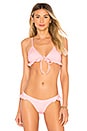 view 1 of 4 Frill Bikini Top in Baby Baby Pink
