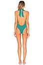view 3 of 3 Halter One Piece in Dusty Jade