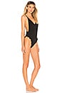 view 2 of 3 Ruffle One Piece in Black