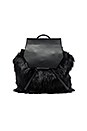 view 1 of 4 Nancy Backpack in Black Faux Fur