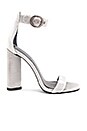 view 1 of 5 Giselle Heel in Silver Velvet