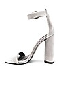 view 5 of 5 Giselle Heel in Silver Velvet