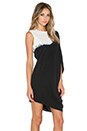 view 2 of 4 Single Sleeve Drape Dress in Dip Dye