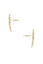 view 2 of 2 Sinclair Earring Climber in Gold Multi Gem Mix
