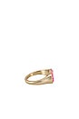 view 2 of 3 Mel Ring in Gold Hot Pink Kyocera Opal