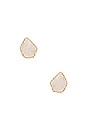 view 1 of 2 Tessa Earring in Gold Iridescent & Drusy