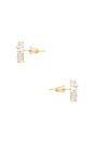 view 2 of 2 Tessa Earring in Gold Iridescent & Drusy