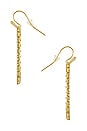 view 2 of 2 BOUCLES D'OREILLES in Gold Metal White CZ