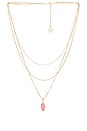 view 1 of 2 Elisa Multi Strand Necklace in Iridescent Coral Illusion