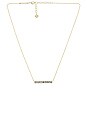 view 1 of 2 Jack Pendant Necklace in Gold White Crystal