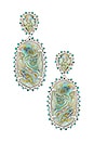 view 1 of 2 Parsons Statement Earring in Bright Silver Iridescent Abalone