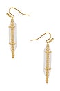 view 2 of 2 BOUCLES D'OREILLES TESSA in Gold White Mussel