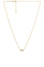 view 1 of 2 Grayson Crystal Pendant Necklace in Gold & White