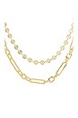 view 2 of 2 Frankie Multi Strand Necklace in Gold