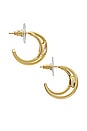 view 3 of 3 ARDEN 귀걸이 in Gold, White, & Crystal