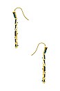 view 2 of 2 BLAIR 귀걸이 in Gold Emerald Mix