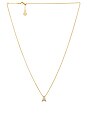 view 1 of 2 Blair Pendant Necklace in Gold Whitecrsytal