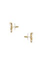 view 2 of 2 BLAIR イヤリング in Gold White Crystal